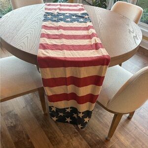 Patriotic Red, White, and Blue Table Runner